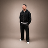 Mandrill Cropped Fleece Zip Boxy Hoodie